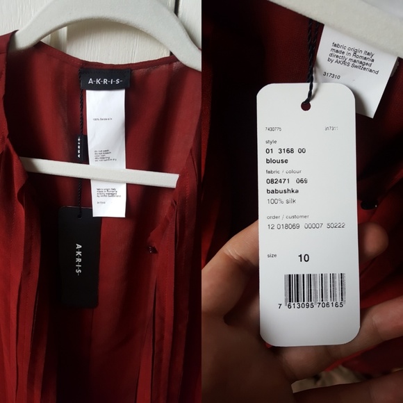 NWT Akris Silk Blouse - Picture 7 of 7
